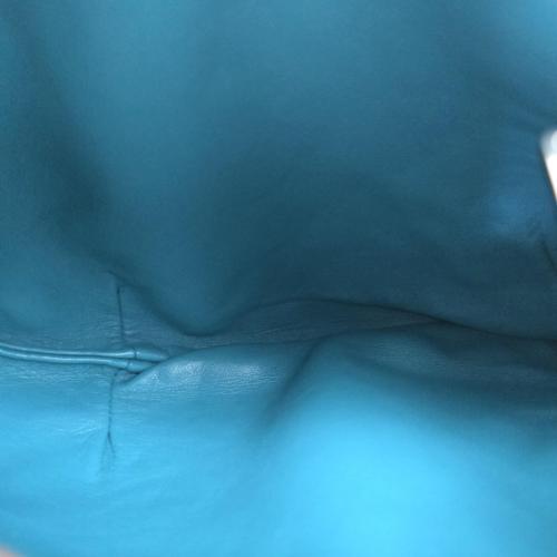 Bottega Veneta Patent Jodie In Blue Color photo 2