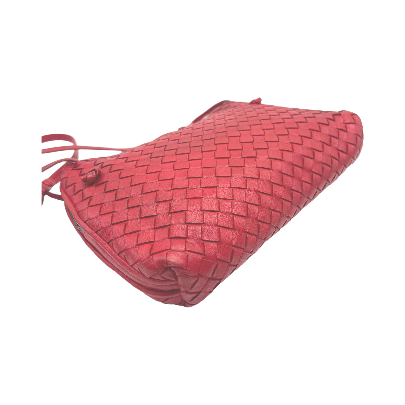 Bottega Veneta Red Intrecciato Nodini Crossbody Bag photo 2