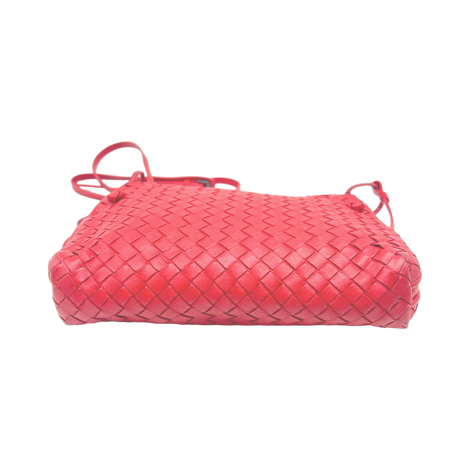 Bottega Veneta Red Intrecciato Nodini Crossbody Bag photo 3