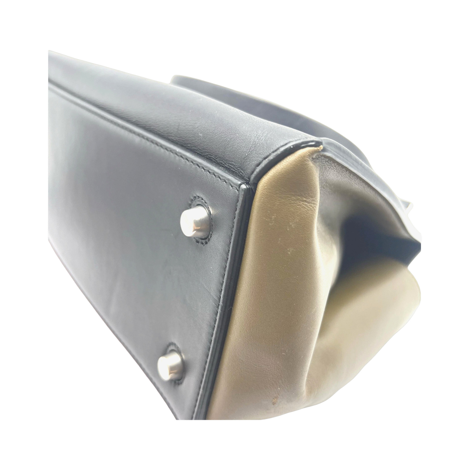 Celine Tricolor Leather Edge Handbag photo 2