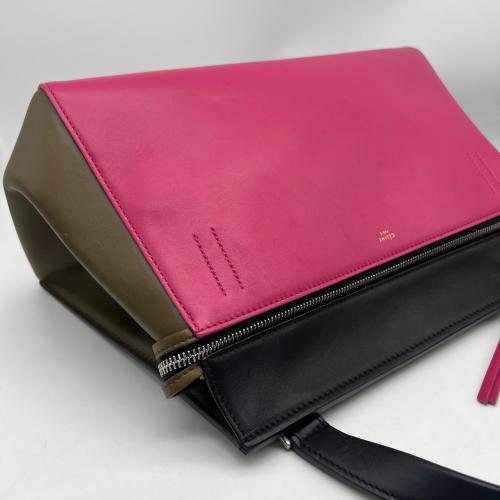 Celine Tricolor Leather Edge Handbag photo 6