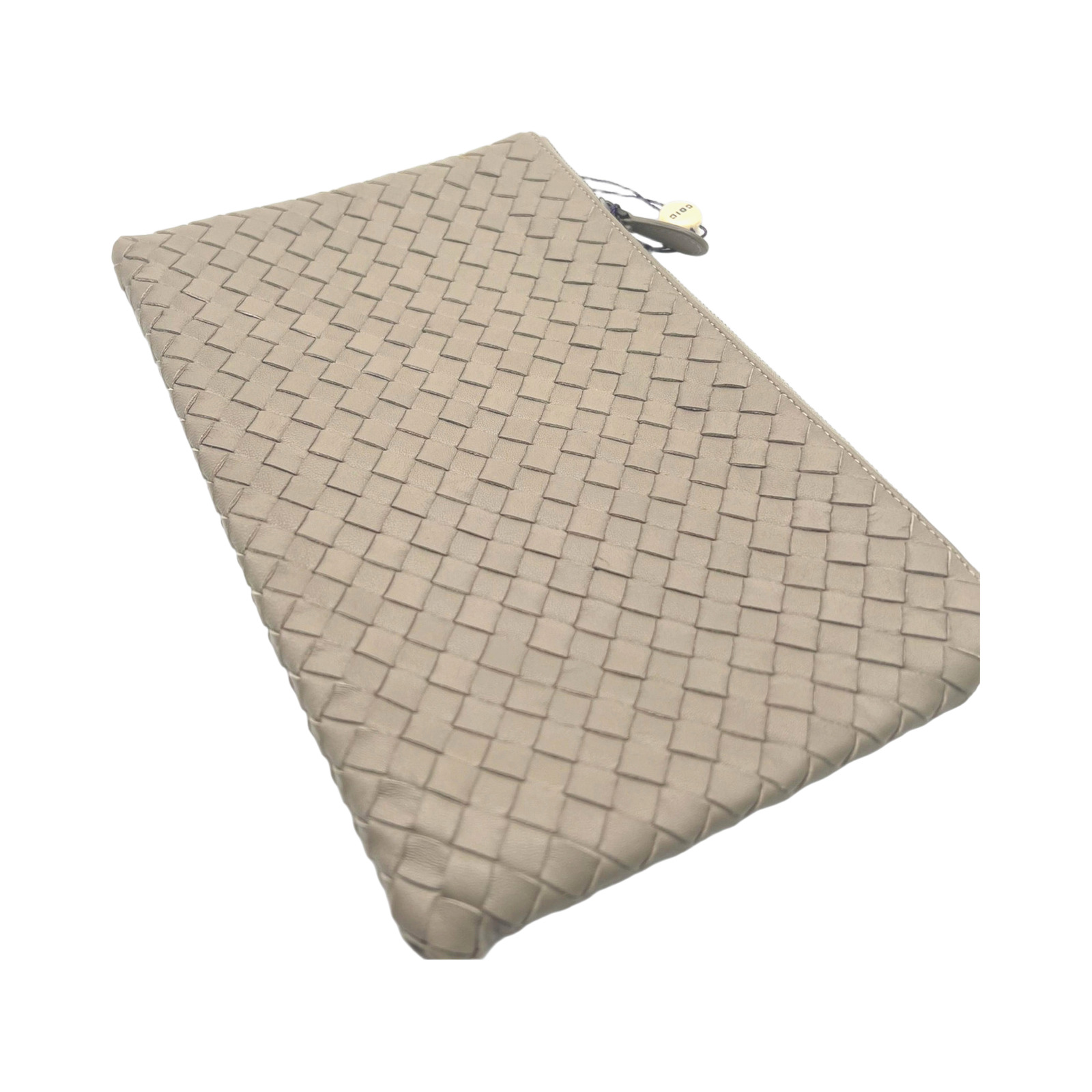 Bottega Veneta Intrecciato Leather Document Case In Grey photo 3