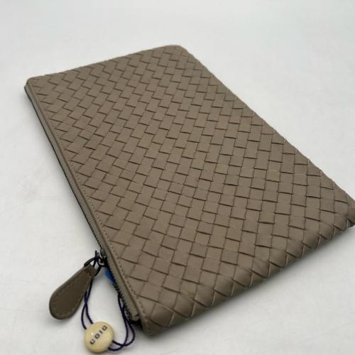 Bottega Veneta Intrecciato Leather Document Case In Grey photo 8