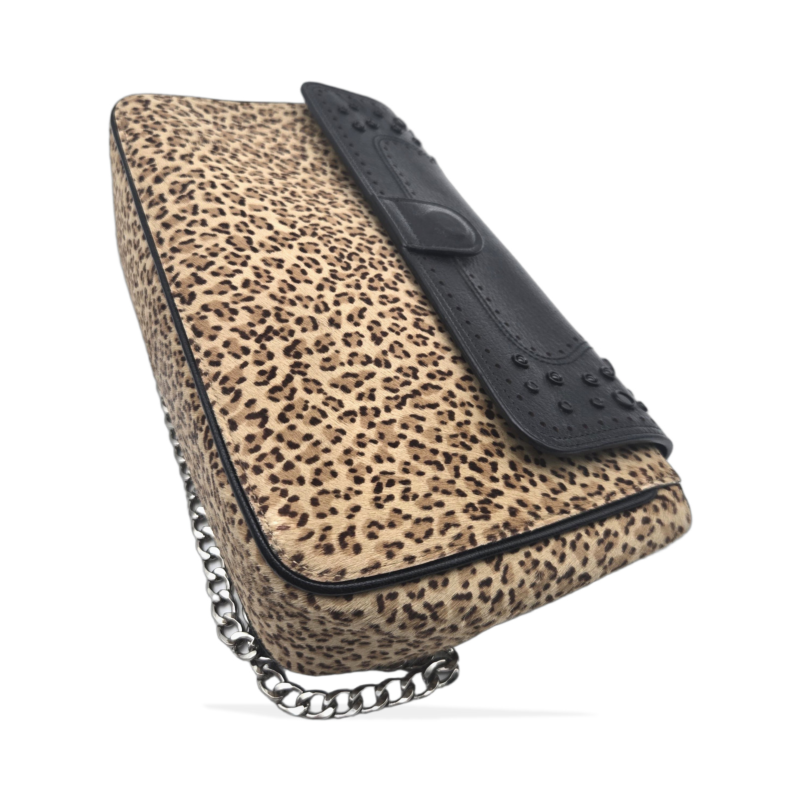 Bottega Veneta Leopard Print Pony Hair Shoulder Bag photo 4