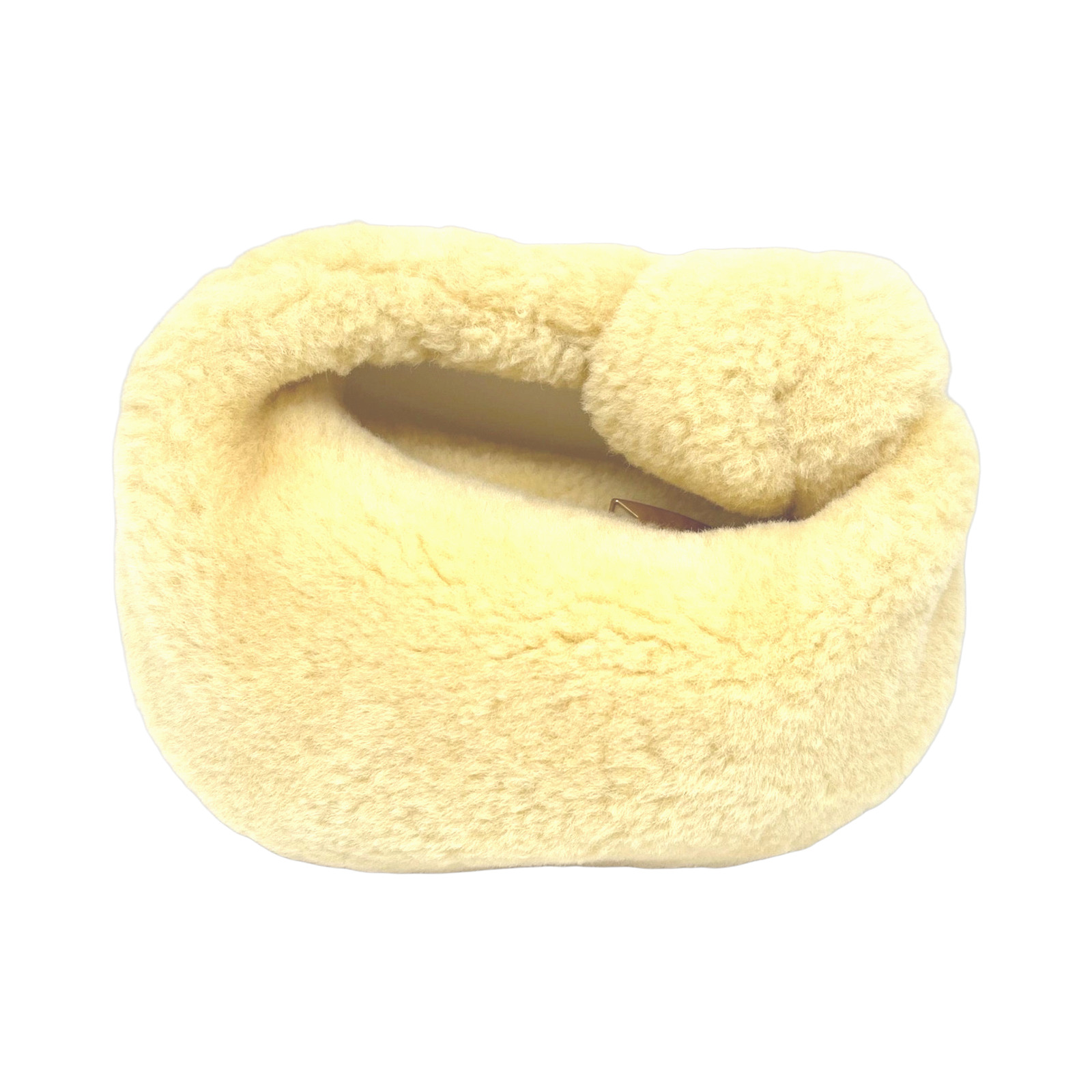 Bottega Veneta Shearling Jodie Bag In Yellow