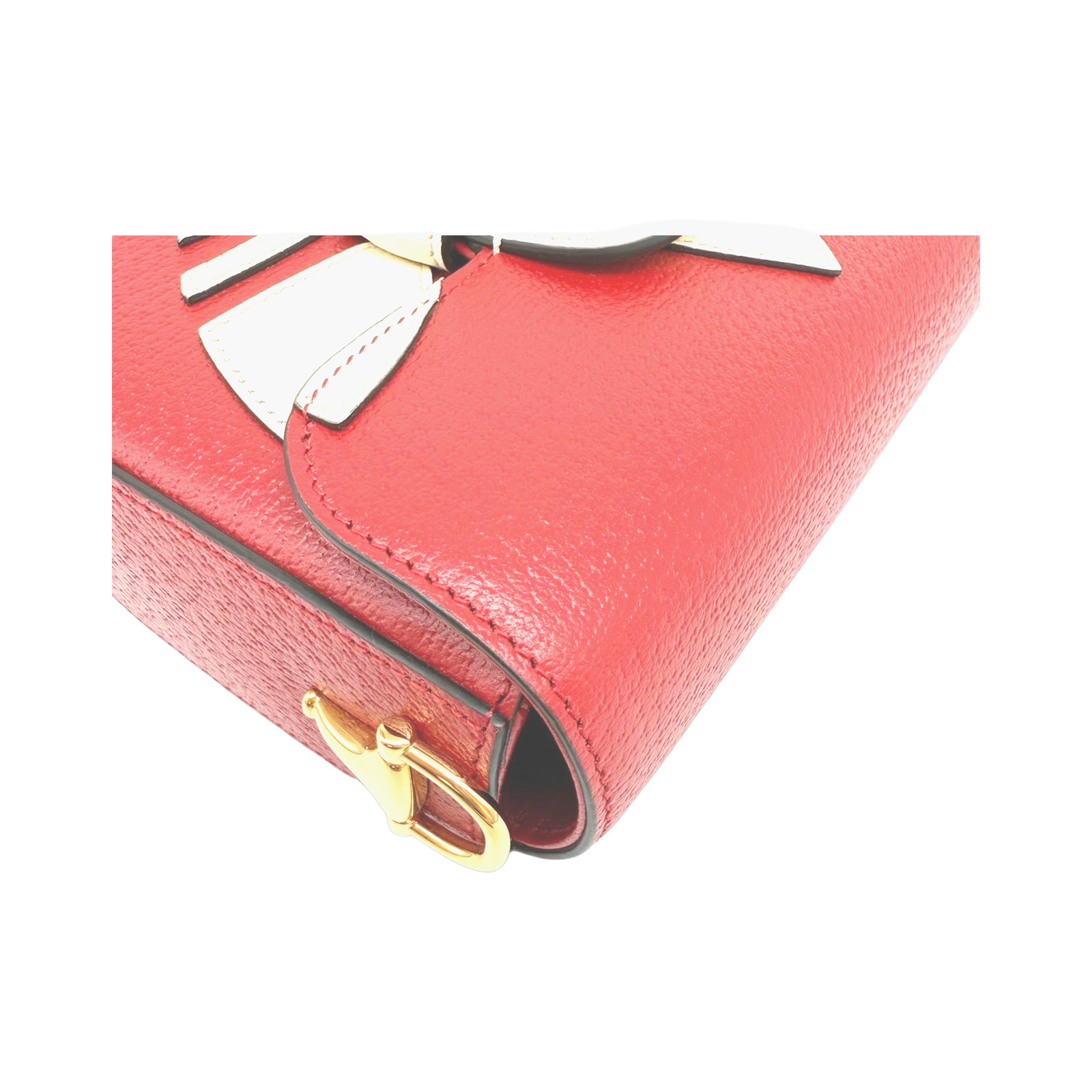 Gucci Red Leather Gucci x Adidas Horsebit 1955 Bag photo 3