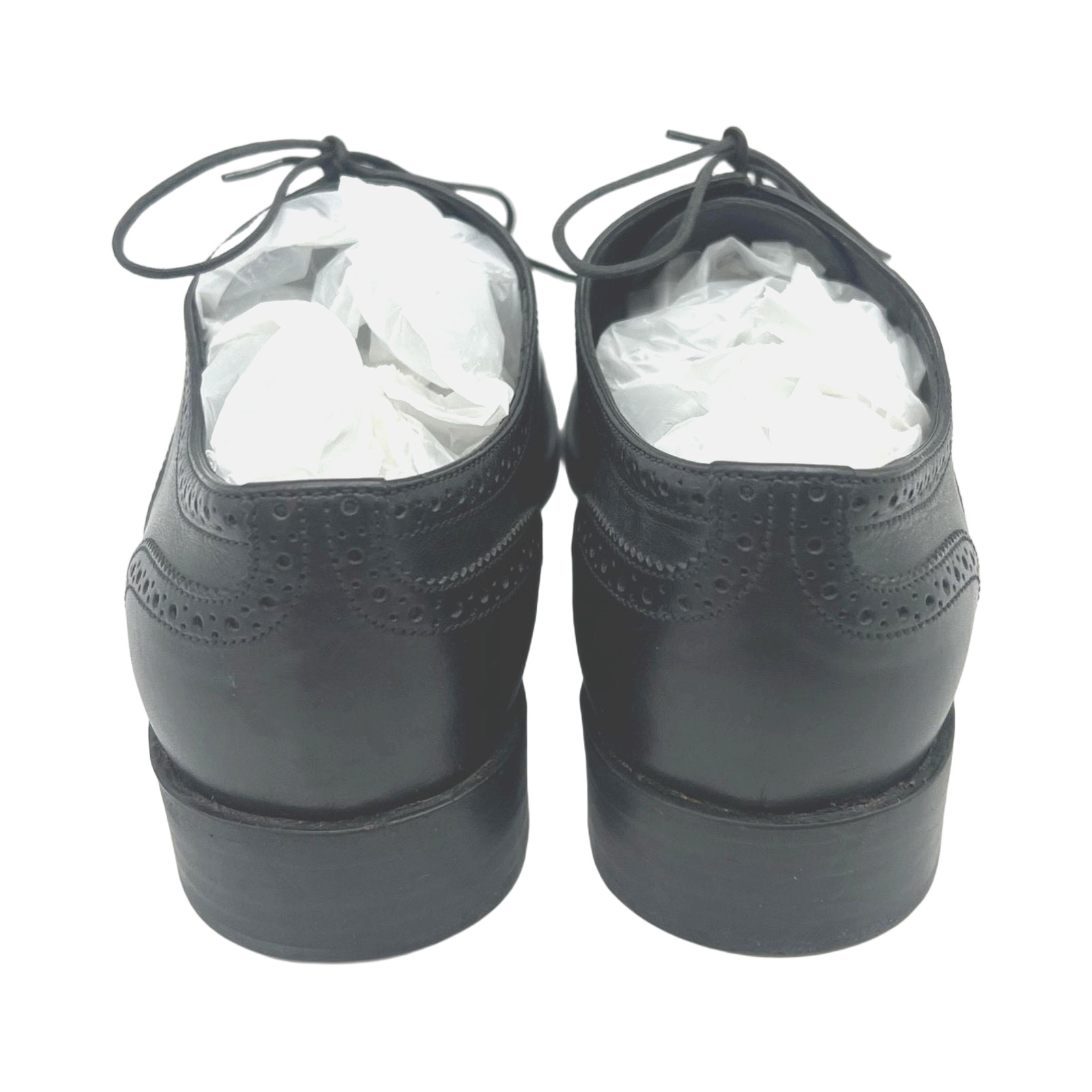 Louis Vuitton Black Leather Lace-up Oxford Shoes photo 2