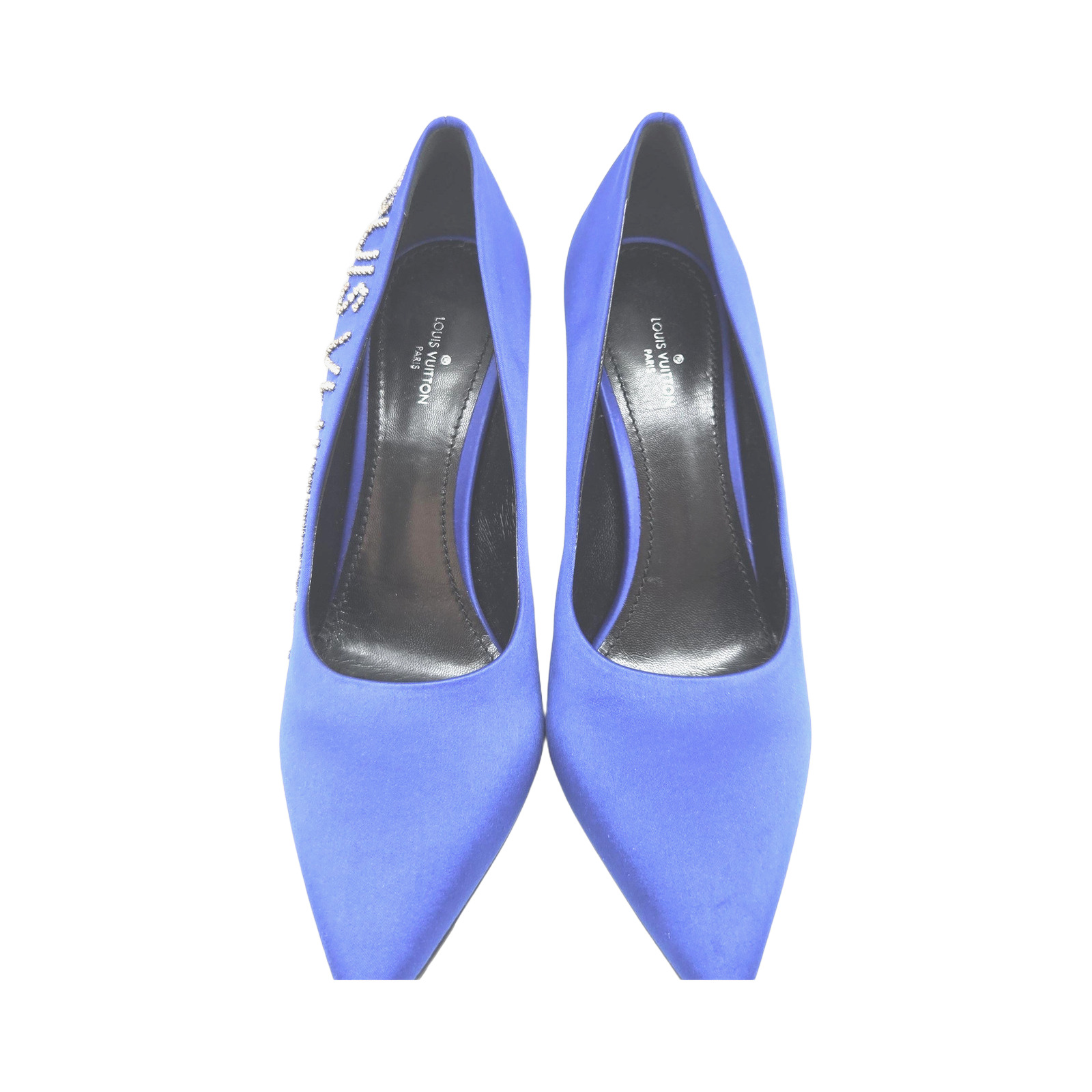 Louis Vuitton Blue Satin Call Back Pumps photo 2