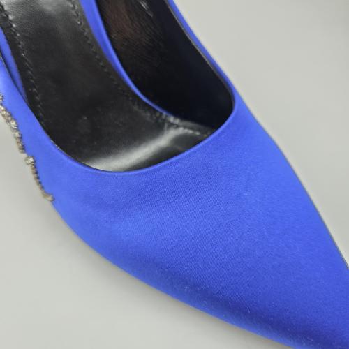Louis Vuitton Blue Satin Call Back Pumps photo 7
