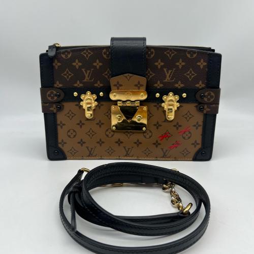 Louis Vuitton Reverse Monogram Canvas Trunk Clutch Crossbody Bag