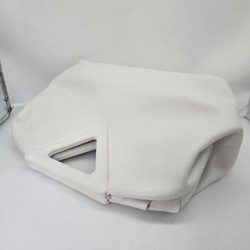 Bottega Veneta White Leather The Point Bag photo 2