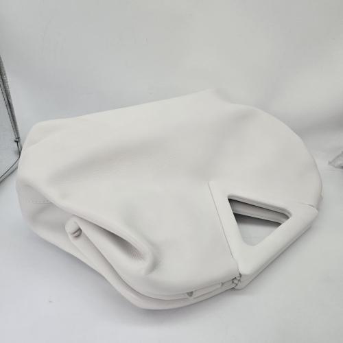 Bottega Veneta White Leather The Point Bag photo 5