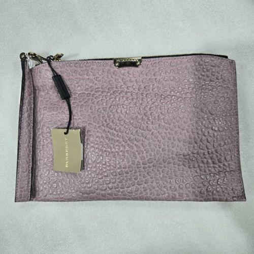 Burberry Pink Embossed Leather Wristlet Cclutch photo 7