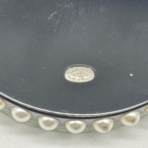 Chanel Pearl Rhinestone Pin Brooch Face Heart photo 6