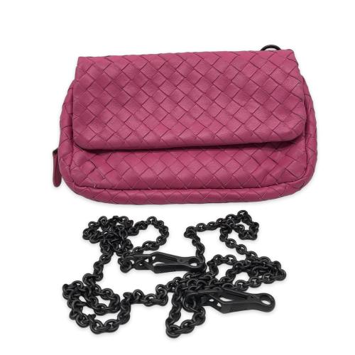 Bottega Veneta Intrecciato  Nappa Expandable Chain Flap Crossbody Bag