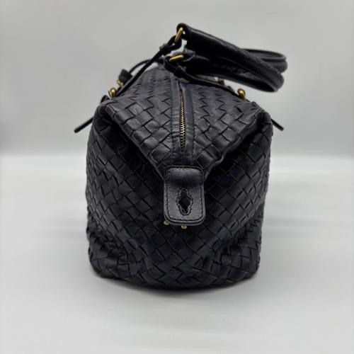 Bottega Veneta Black Intrecciato Leather Handbag photo 6