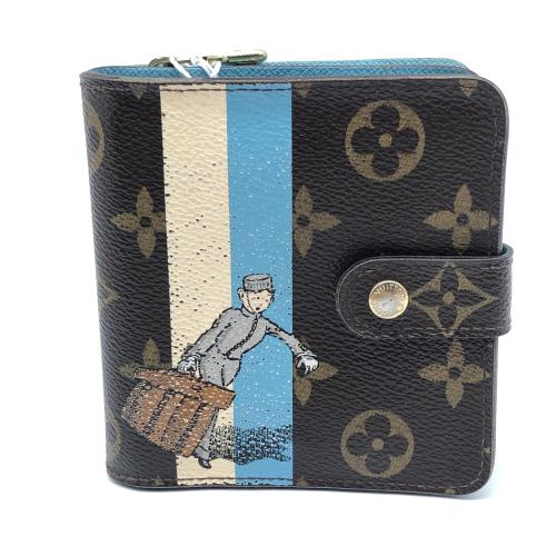 Louis Vuitton Monogram Groom Compact Zip Wallet