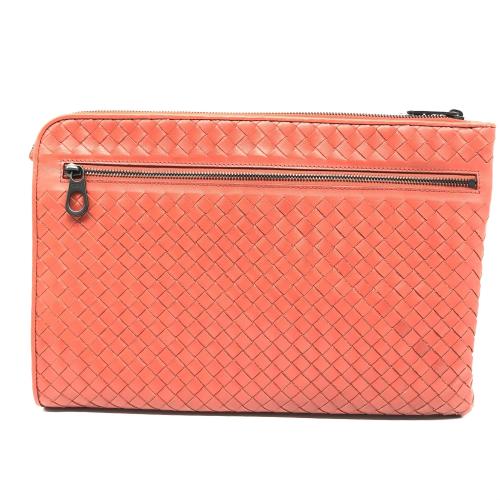 Bottega Veneta Intrecciato Leather Clutch Bag photo 2