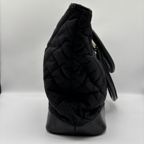Burberry Black Quilted Nylon Tote Bag photo 6