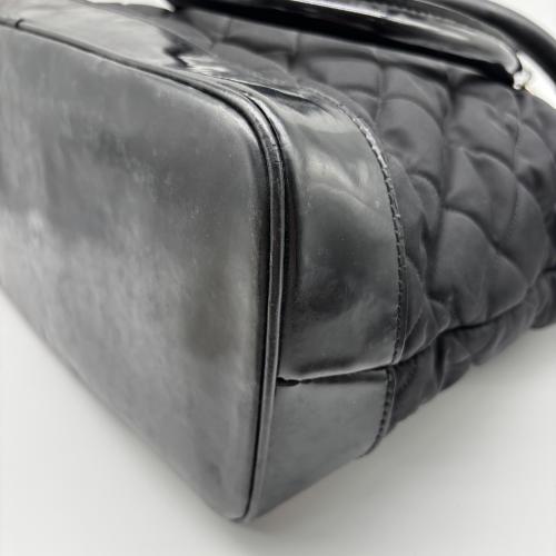 Burberry Black Quilted Nylon Tote Bag photo 8