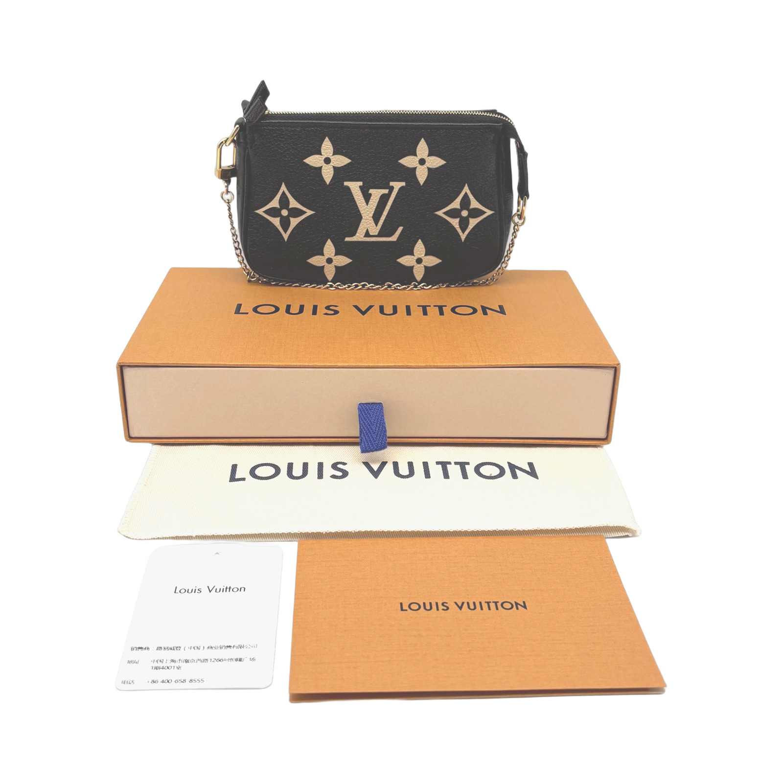 Louis Vuitton Black Monogram Empreinte Mini Pochette Accessories
