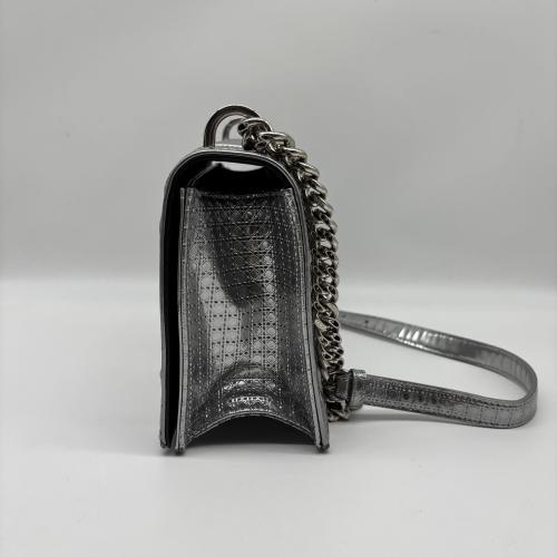 Christian Dior Metallic Silver Diorama Chain Shoulder Bag photo 6