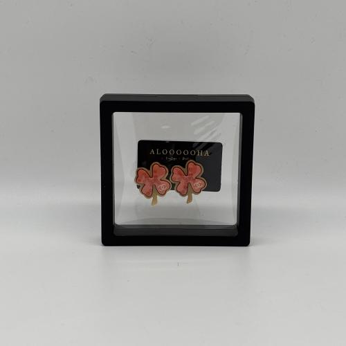 Chanel Pink Clover Motif Clip-On Earrings photo 2