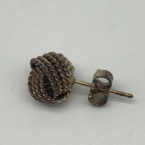 Tiffany & Co. Sterling Silver Twist Knot Earrings photo 4