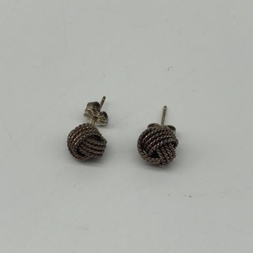 Tiffany & Co. Sterling Silver Twist Knot Earrings photo 5