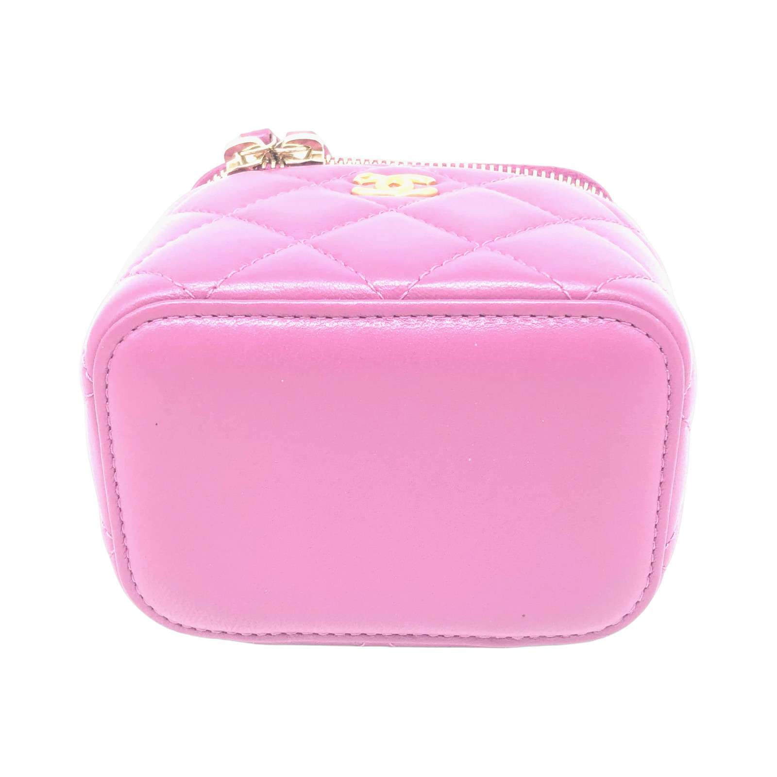 Chanel Mini Purple Lambskin Pearl Crush Vanity Case photo 3