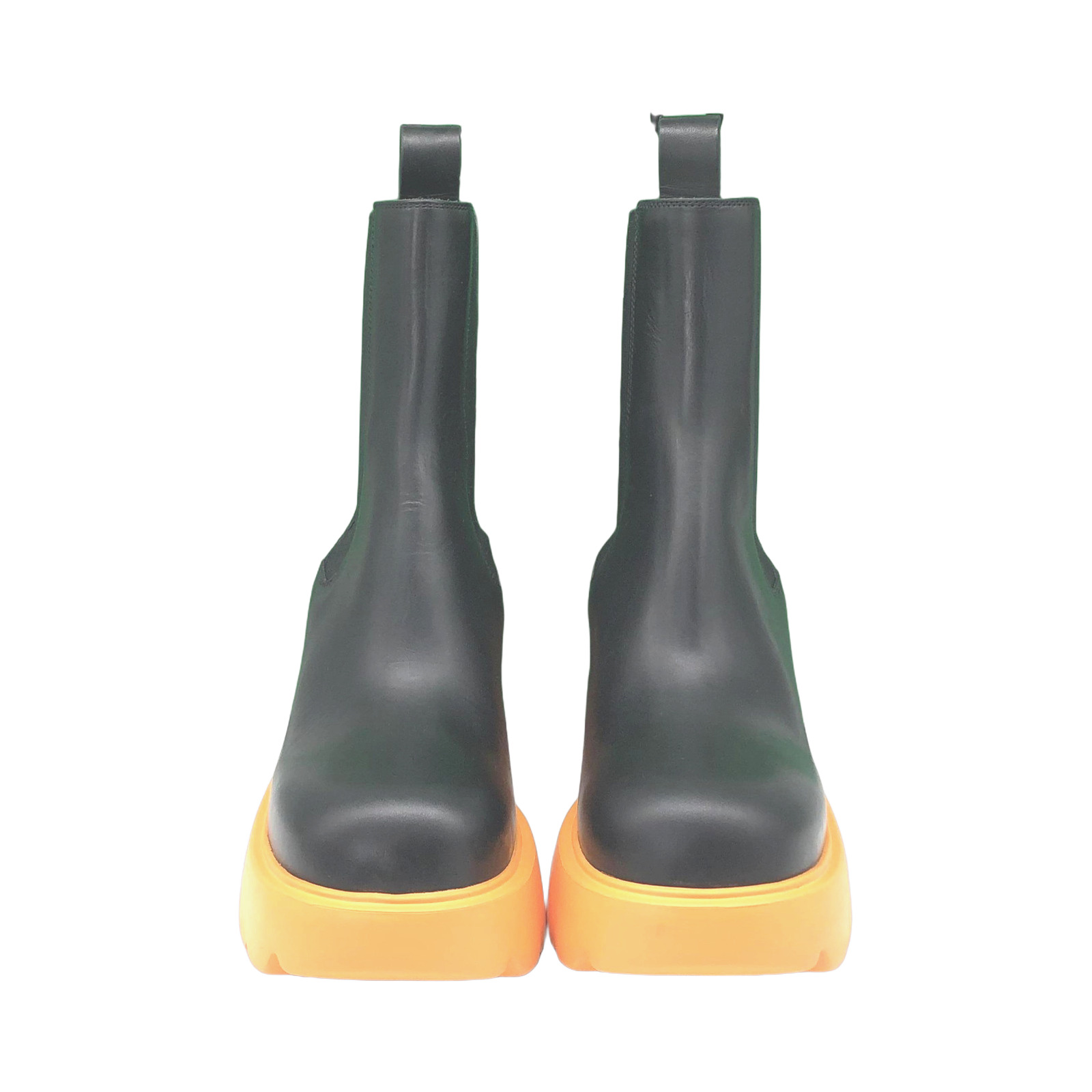 Bottega Veneta Black Chelsea Boots With Orange Sole photo 2