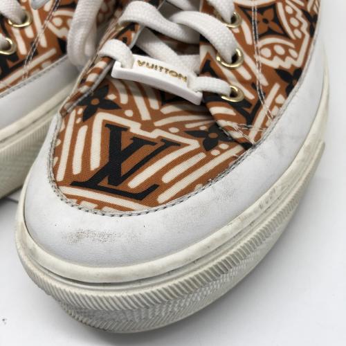 Louis Vuitton Crafty Stellar Printed Sneakers In Brown photo 8