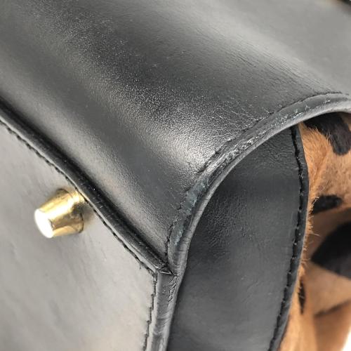 Burberry Prorsum Leather Calf Hair Dinton Small Satchel photo 8