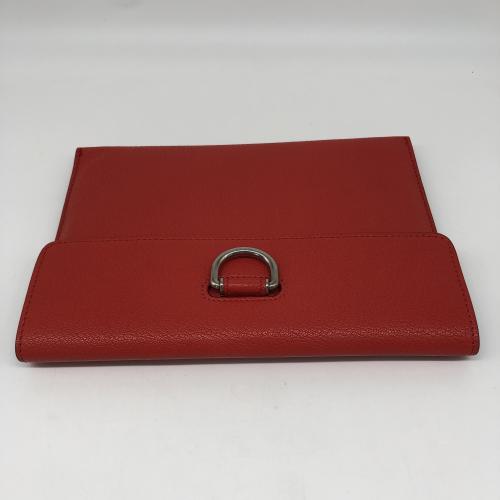 Burberry Red D-Ring Leather Pouch photo 5