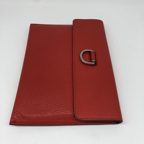 Burberry Red D-Ring Leather Pouch photo 7
