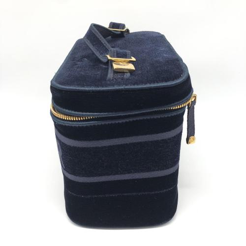 Christian Dior Blue Velvet Vanity Case With Logo photo 3