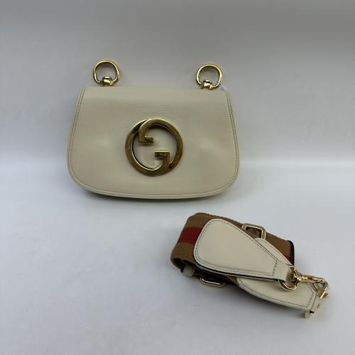 Gucci White Leather Blondie Shoulder Bag photo 2