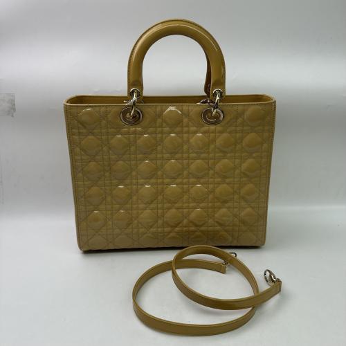 Christian Dior Cannage Patent Leather Handbag photo 2