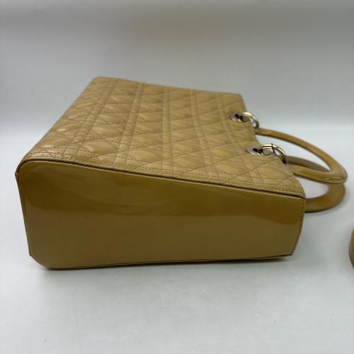 Christian Dior Cannage Patent Leather Handbag photo 4