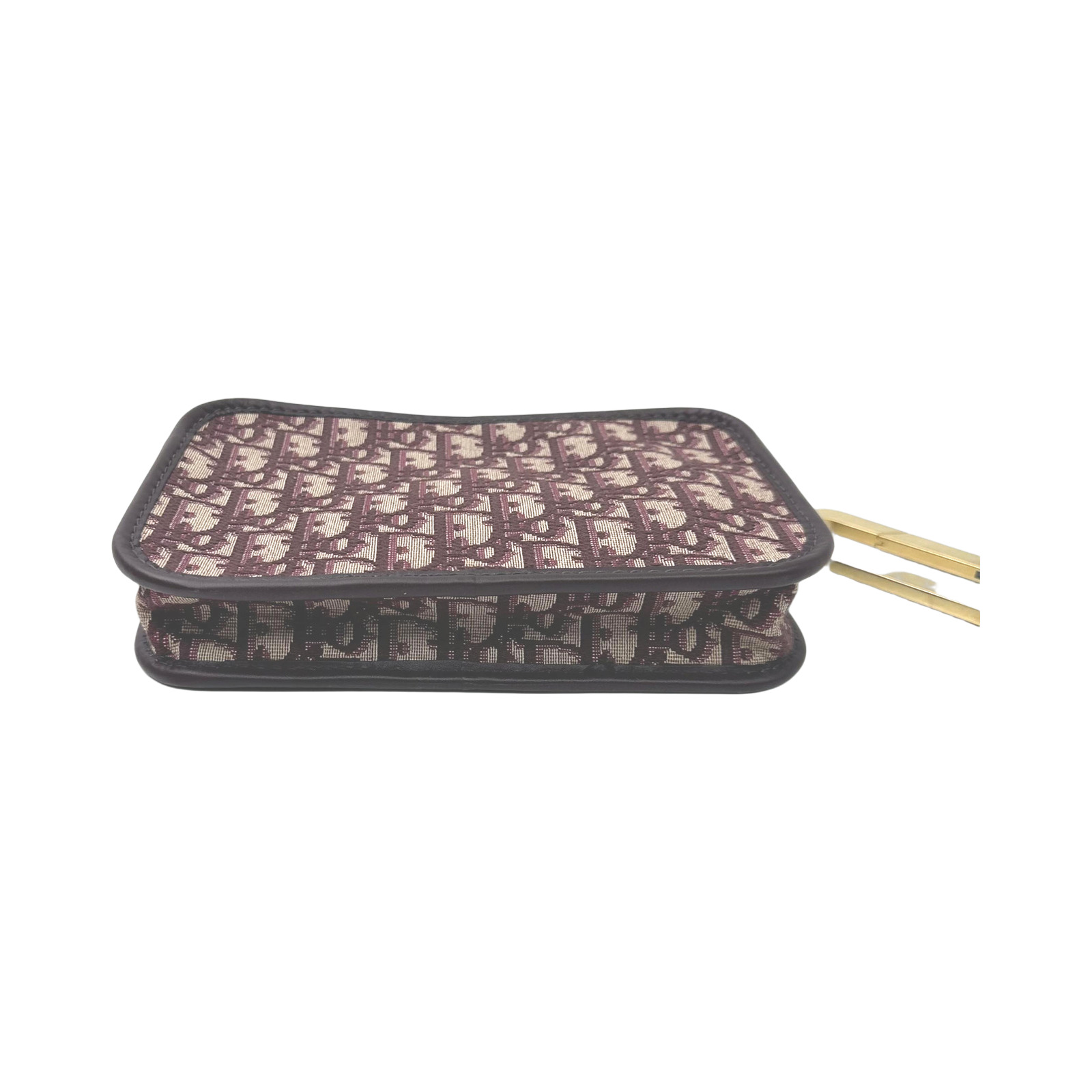 Christian Dior Burgundy Oblique Diorquake Clutch photo 3