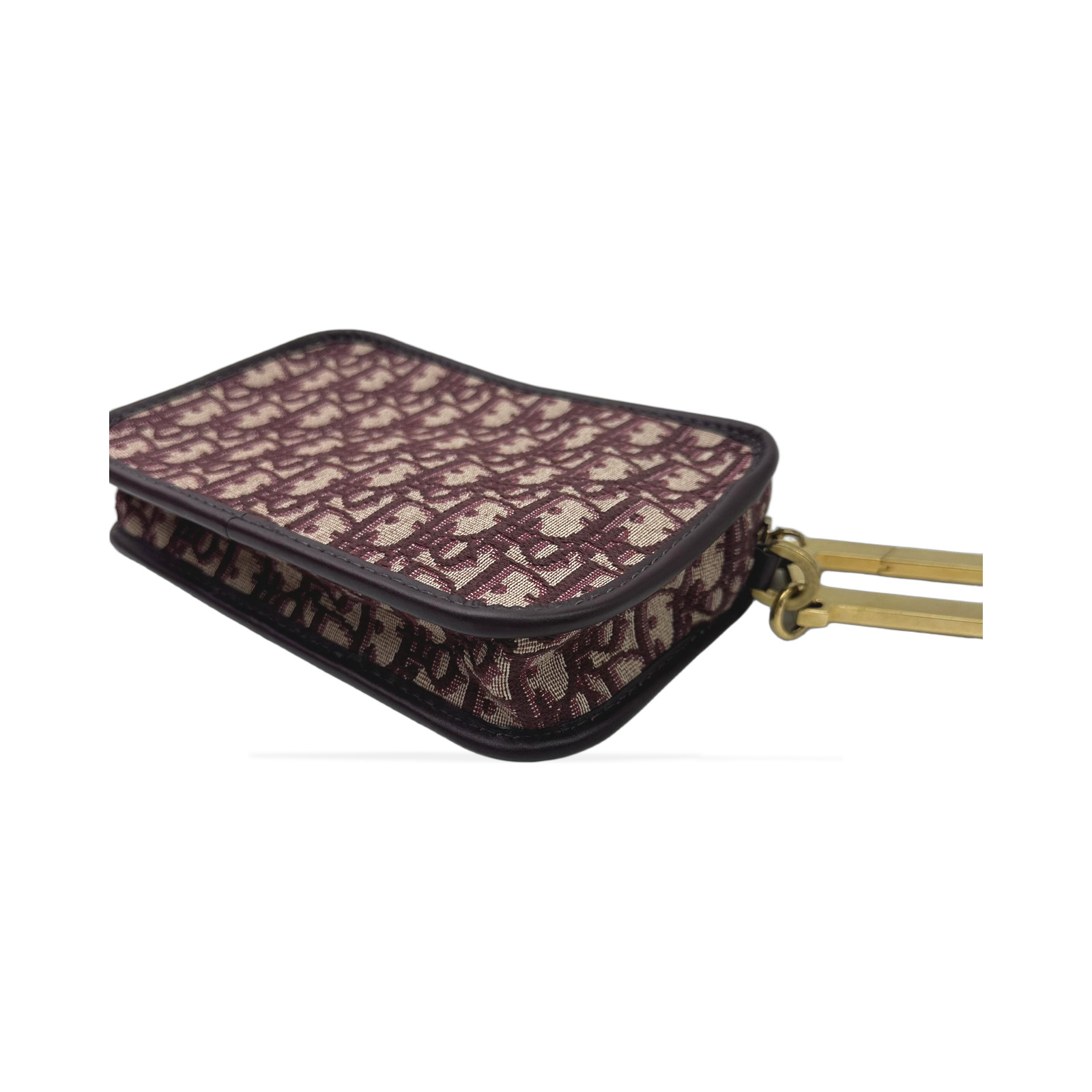 Christian Dior Burgundy Oblique Diorquake Clutch photo 4
