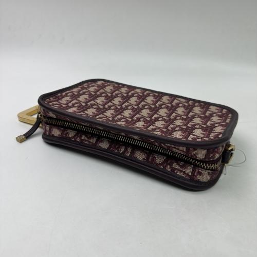 Christian Dior Burgundy Oblique Diorquake Clutch photo 6