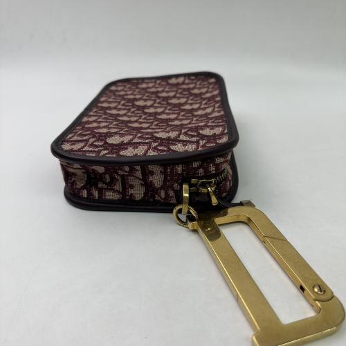 Christian Dior Burgundy Oblique Diorquake Clutch photo 8