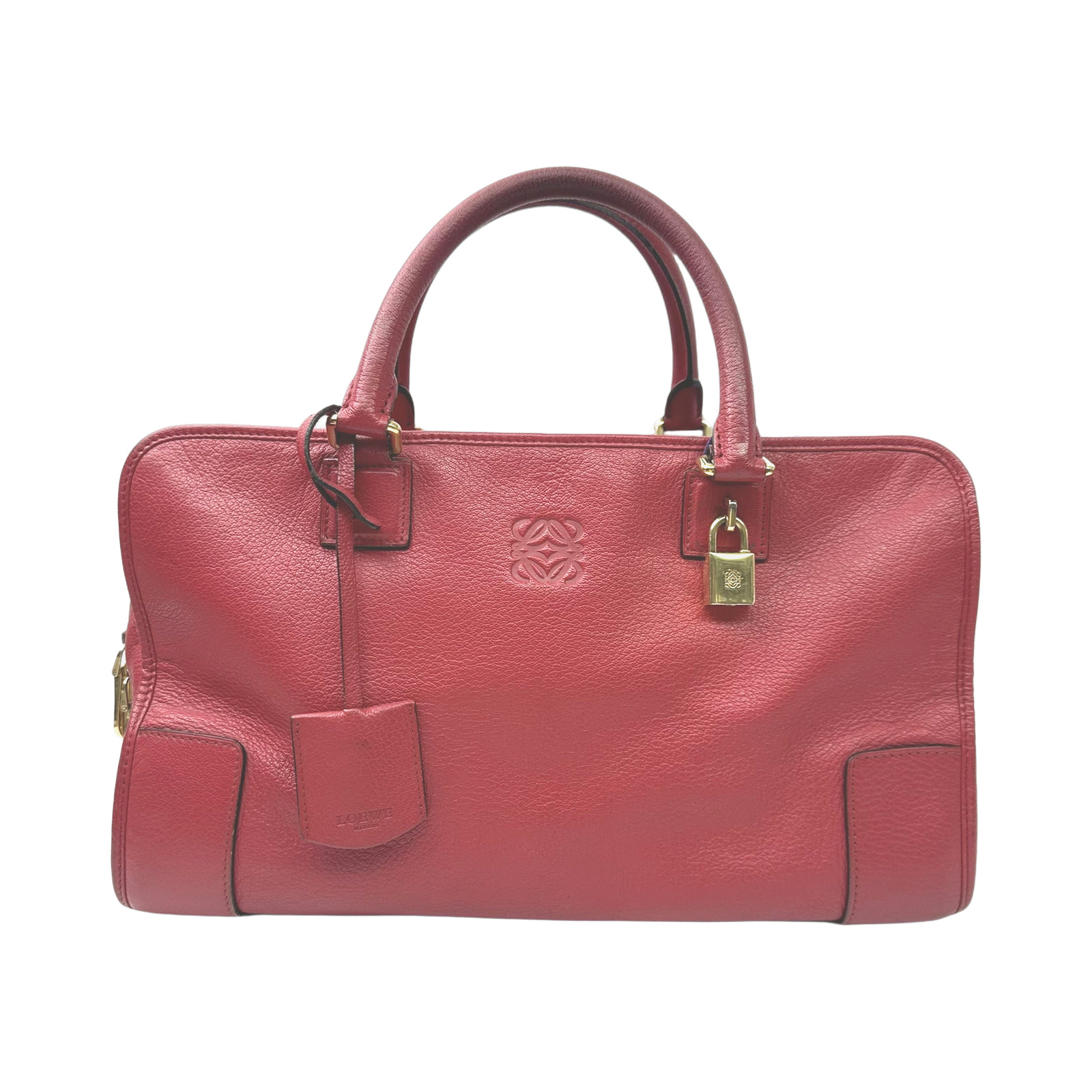 Loewe Red Leather Amazona Handbag