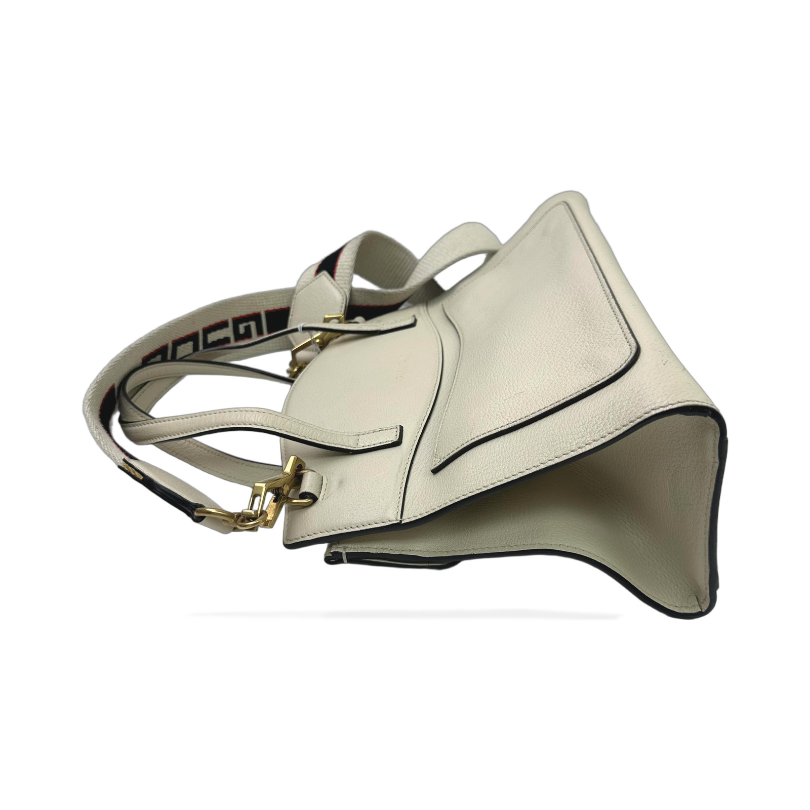 Gucci White Leather Butterfly 2way Bag photo 4