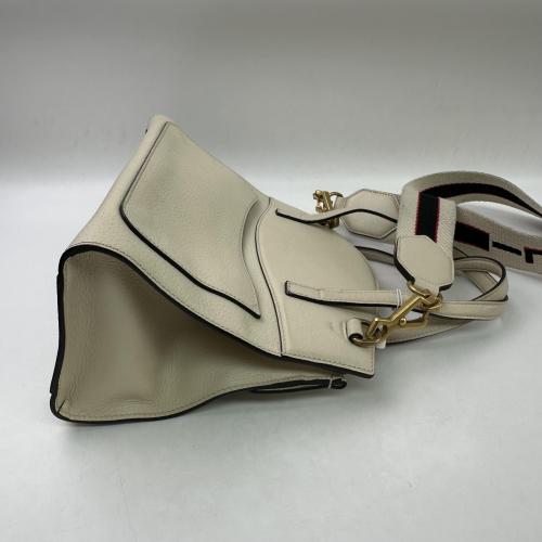 Gucci White Leather Butterfly 2way Bag photo 5