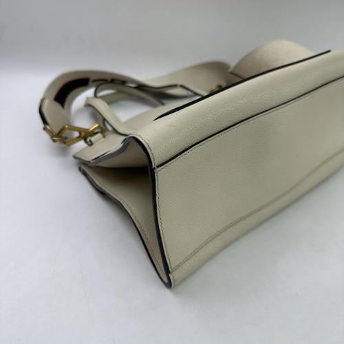 Gucci White Leather Butterfly 2way Bag photo 6