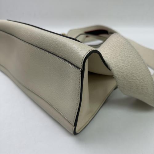 Gucci White Leather Butterfly 2way Bag photo 7