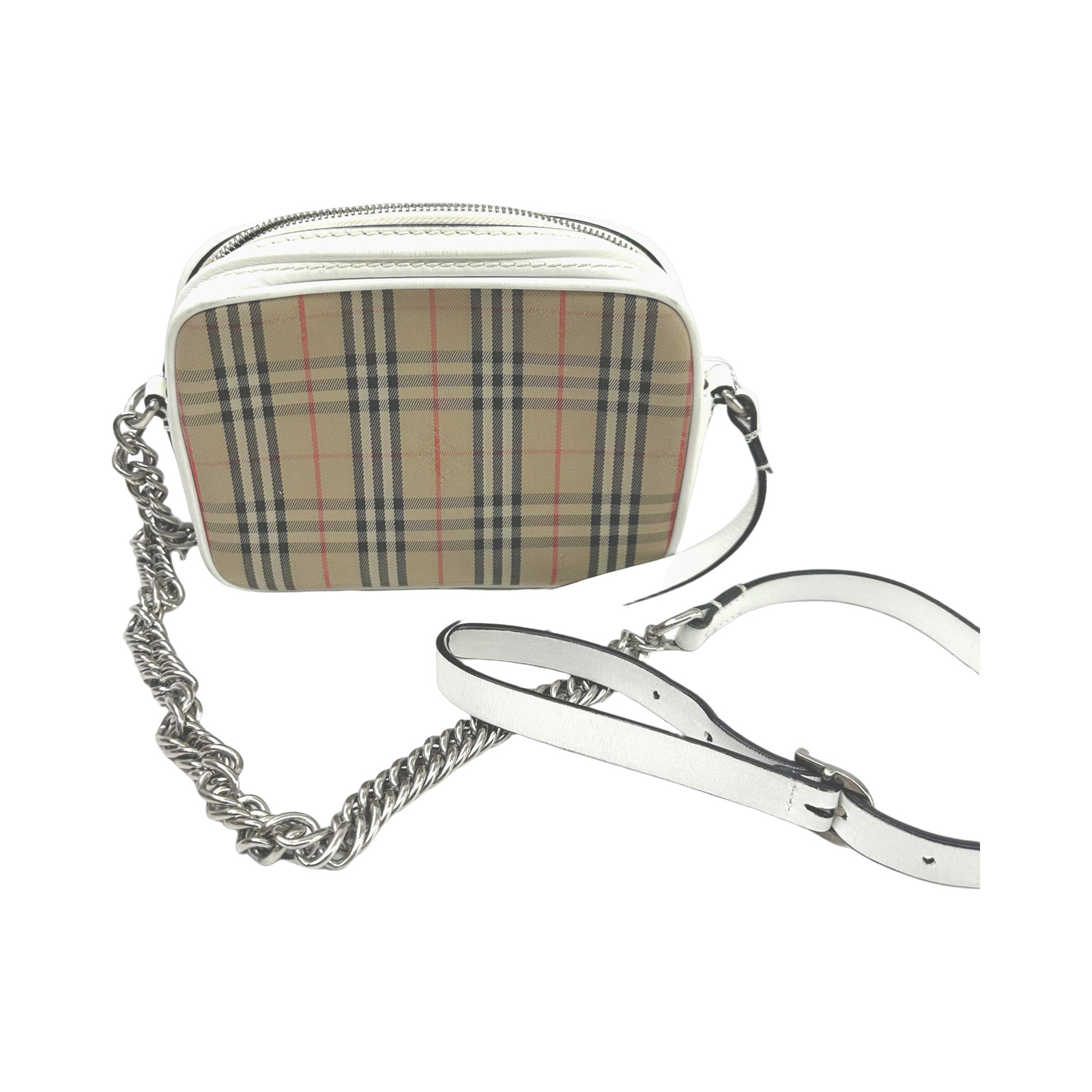 Burberry Beige Check Crossbody Bag photo 2