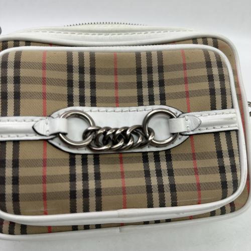 Burberry Beige Check Crossbody Bag photo 8